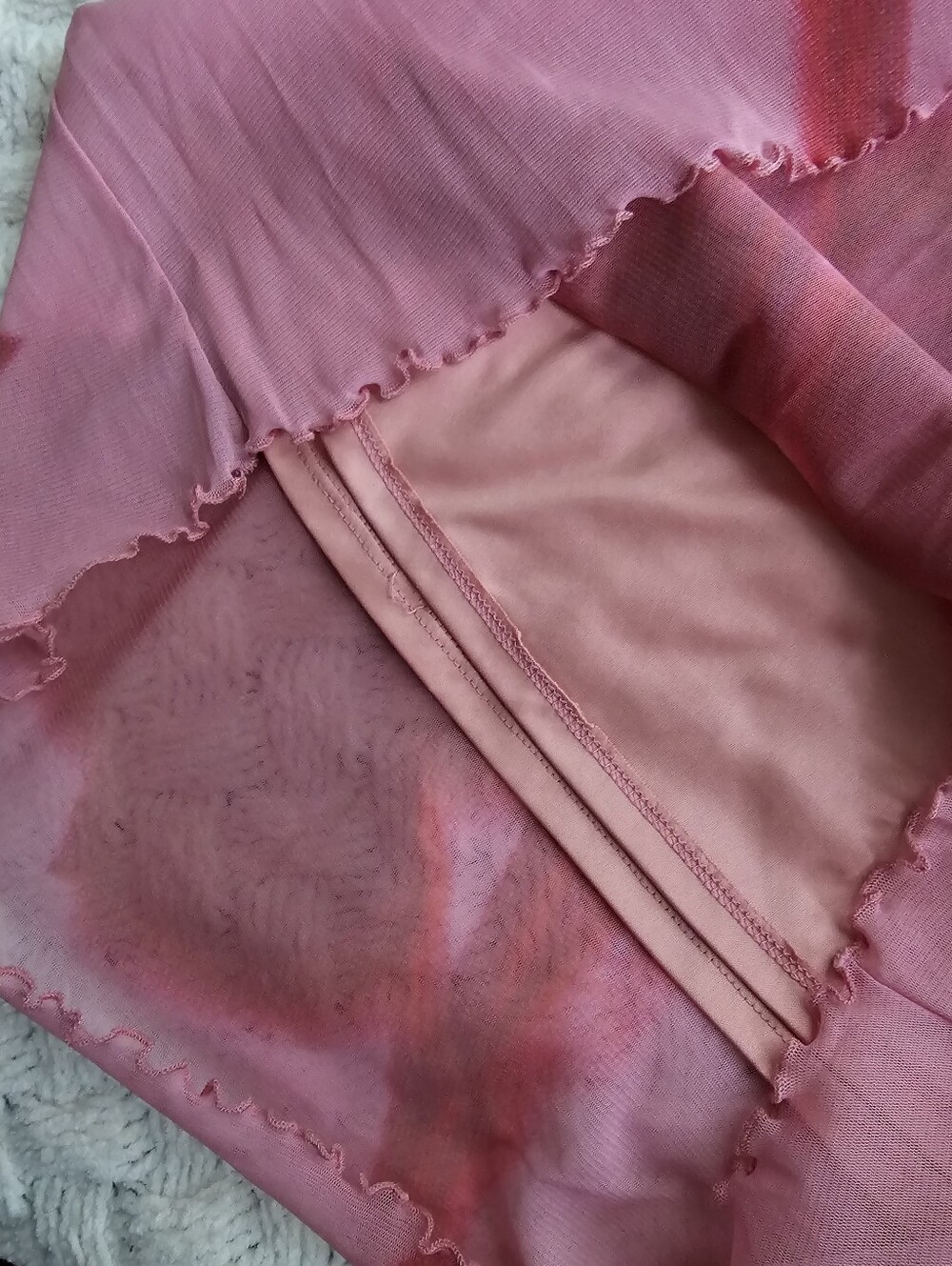 Pink Floral Print Midi Skirt - Picture 4 of 4